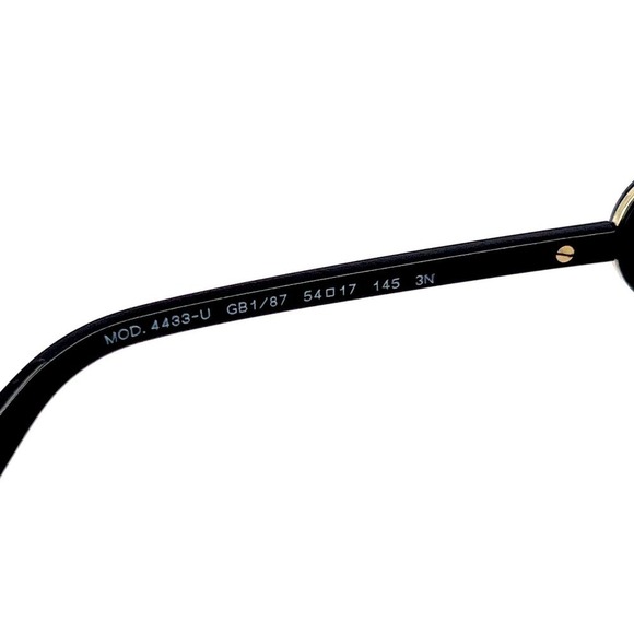 New! Versace Black Sunglasses with Gold Medusa Detail (box and dust cloth).